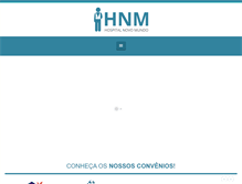 Tablet Screenshot of hospitalnovomundo.com.br